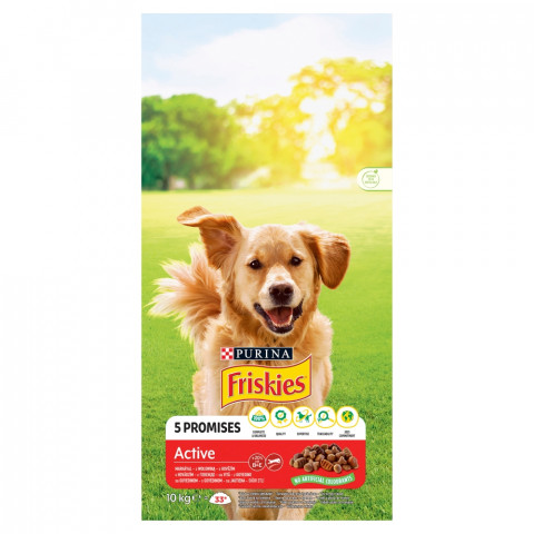 PURINA Friskies Active - suché krmivo pro psy - 10 kg - Fotogalerie 1