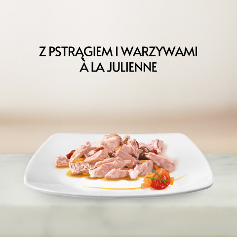 GOURMET A la Carte Chicken, Trout, Beef, and Fish - mokré krmivo pro kočky - 4 x 85 g - Fotogalerie 15
