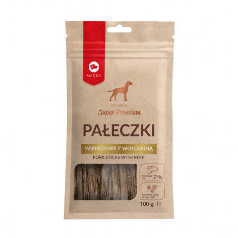MACED Pork sticks - pochoutka pro psy - 100g - Fotogalerie 1