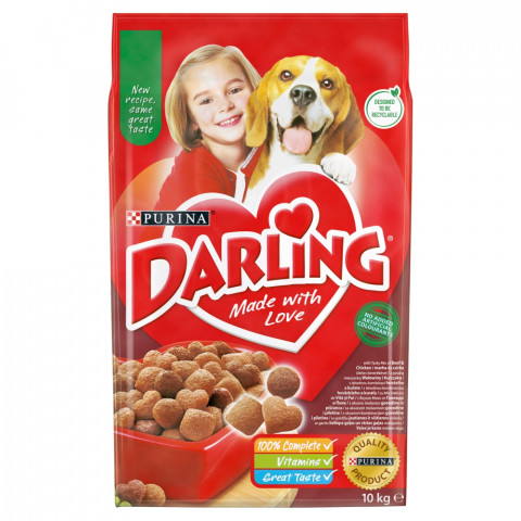 PURINA Darling Beef with chicken - suché krmivo pro psy - 10 kg - Fotogalerie 1