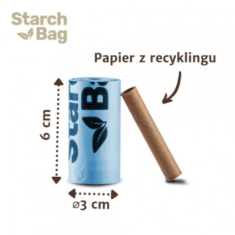 STARCHBAG BIO sáčky na exkrementy kompostovatelné černé – 8x15 ks - Fotogalerie 7