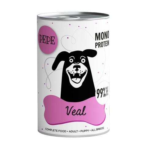 PAKA ZWIERZAKA Pepe Veal - vlhké krmivo pro psy - 400g - Fotogalerie 1