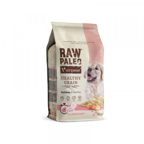 VET EXPERT Raw Paleo Healthy Grain Puppy Losos a ječmen - suché krmivo pro psy - 2 kg - Fotogalerie 1