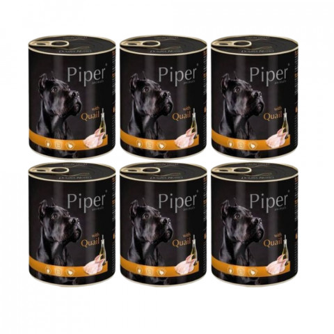 DOLINA NOTECI Piper Animals s křepelkou - mokré krmivo pro psy - 6x800g - Fotogalerie 1