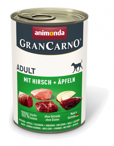ANIMONDA GranCarno Adult Pork with venison and apple - mokré krmivo pro psy - 400g - Fotogalerie 1