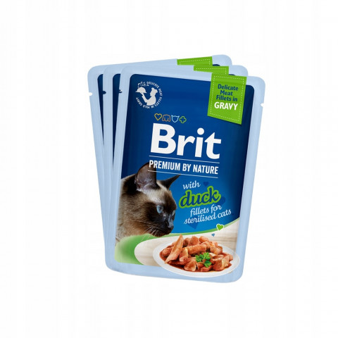 BRIT Premium by Nature Sterilised Plate kapsičky v omáčce mix příchutí - mokré krmivo pro kočky - 12x85g - Fotogalerie 3