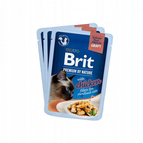 BRIT Premium by Nature Sterilised Plate kapsičky v omáčce mix příchutí - mokré krmivo pro kočky - 12x85g - Fotogalerie 5