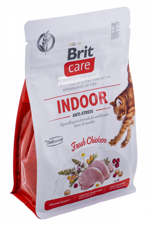 BRIT Care Grain-Free Adult Indoor Anti-Stress - suché krmivo pro kočky - 400 g - Fotogalerie 4
