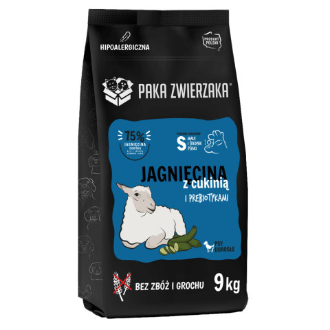 PAKA ZWIERZAKA Lamb with zucchini S - suché krmivo pro psy - 9kg - Fotogalerie 1