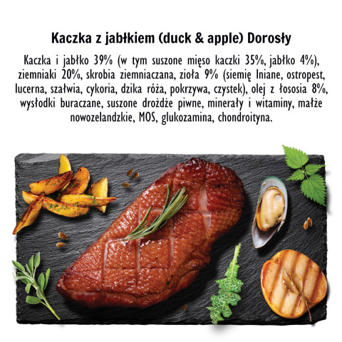 PAKA ZWIERZAKA Duck with apple M - suché krmivo pro psy - 9kg - Fotogalerie 3