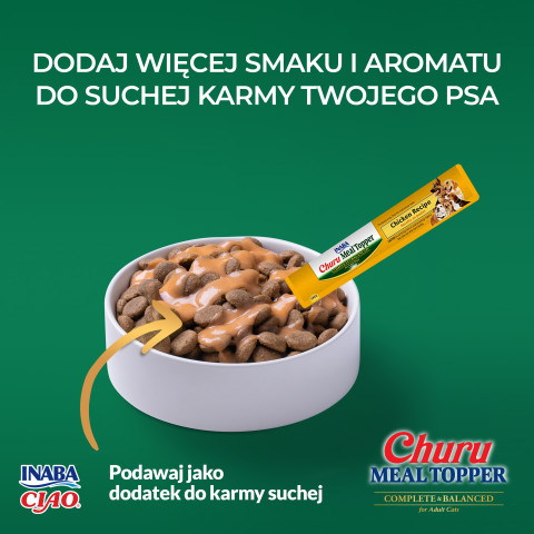 INABA Churu Meal Topper Chicken - pamlsek pro psa - 4 x 14g - Fotogalerie 6