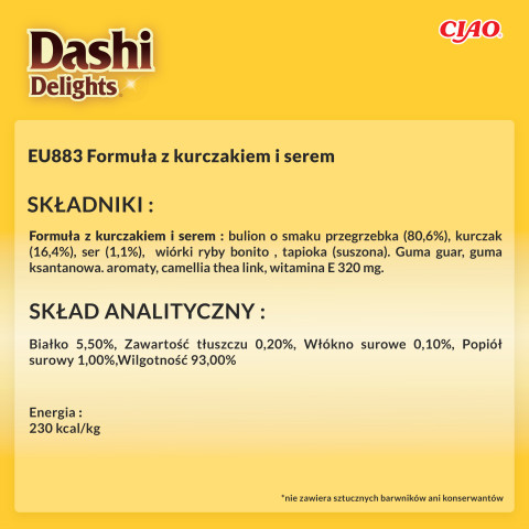 INABA CAT Dashi Delights Silky Broth Chicken with Cheese - pochoutka pro kočky - 40g - Fotogalerie 2