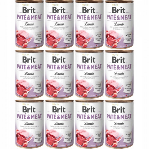 BRIT Paté & Meat Lamb - mokré krmivo pro psy - 12x400g - Fotogalerie 1