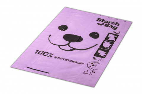 STARCHBAG BIO sáčky na exkrementy kompostovatelné lila – 8x15 ks - Fotogalerie 6