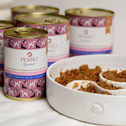 PERRO Gourmet Rabbit with carrot - vlhké krmivo pro psy - 800g - Fotogalerie 3