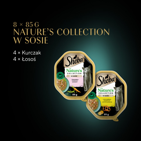 SHEBA Nature's Collection Mix - mokré krmivo pro kočky - 8x85g - Fotogalerie 5