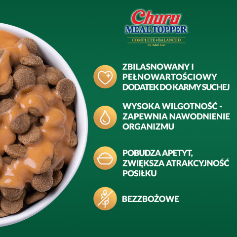 INABA Churu Meal Topper Chicken with beef - pamlsek pro psa - 4 x 14g - Fotogalerie 4