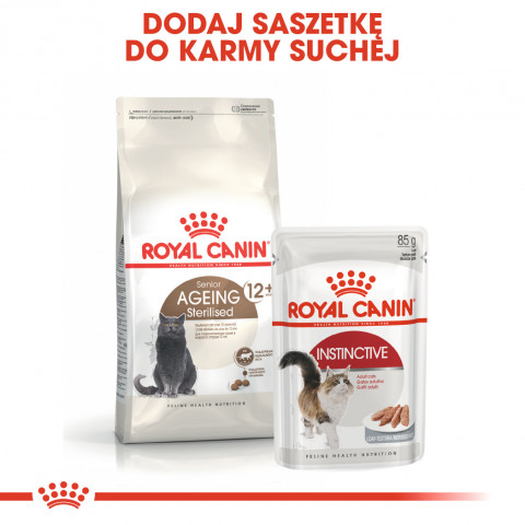 Royal Canin Senior Ageing Sterilised 12+ suché krmivo pro kočky Kukuřice, Drůbež, Zeleninová 400 g - Fotogalerie 7
