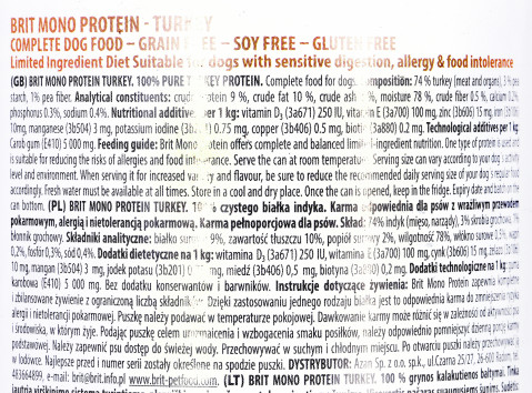 BRIT Mono Protein Turkey - Mokré krmivo pro psy - 400 g - Fotogalerie 2