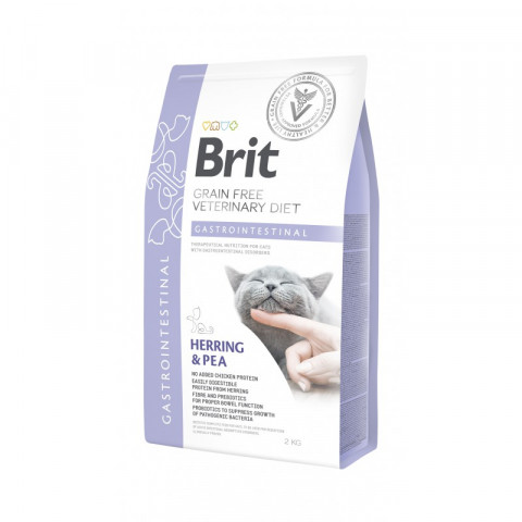BRIT Grain Free Vet Diets Cat Gastrointestinal - Suché krmivo pro kočky - 2 kg - Fotogalerie 1