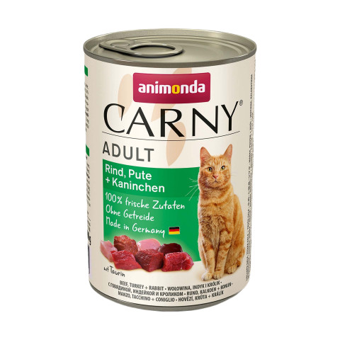 ANIMONDA Carny Adult Beef, turkey, rabbit - mokré krmivo pro kočky - 400g - Fotogalerie 1