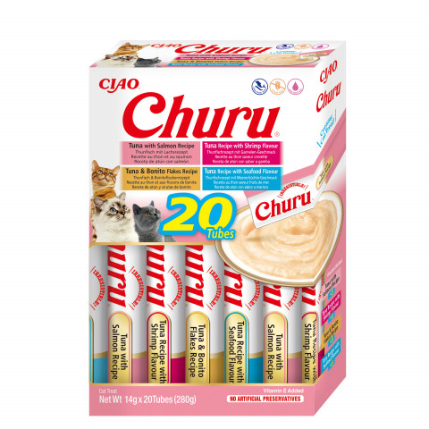INABA Churu Variety box Seafood - pamlsek pro kočky - 20 x 14g - Fotogalerie 1