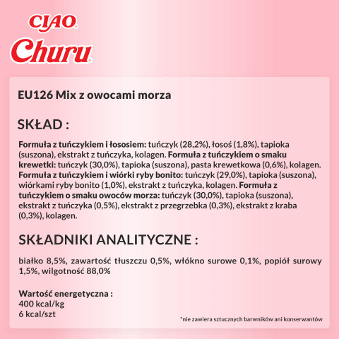 INABA Churu Variety box Seafood - pamlsek pro kočky - 20 x 14g - Fotogalerie 2