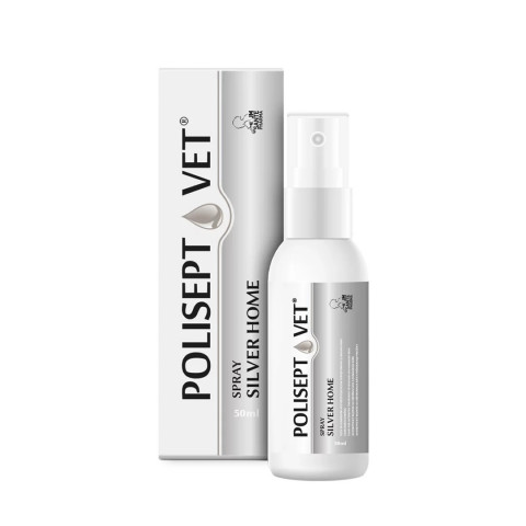 JM SANTE Polisept Vet Spray silver home spray – sprej na rány pro psa a kočku – 50ml - Fotogalerie 3