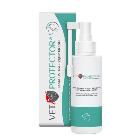 JM SANTE Vet Protector Fresh - stomatologický roztok pro hygienu dutiny ústní u psů a koček – 100 ml - Fotogalerie 1