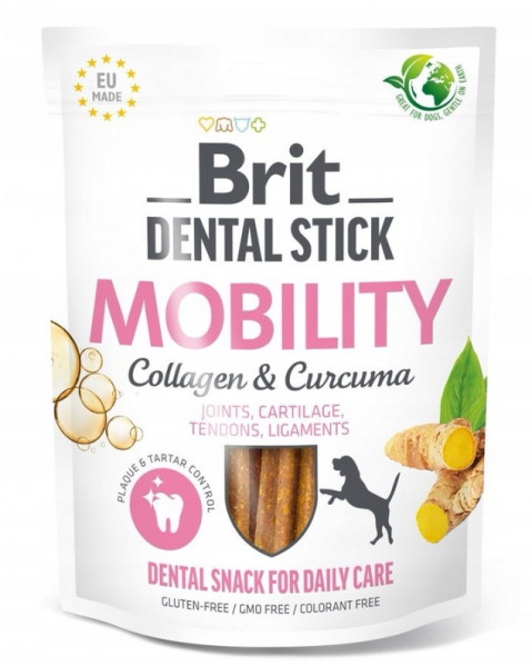 BRIT Dental Stick Mobility Curcum & Collagen - pamlsek pro psy - 251 g - Fotogalerie 1