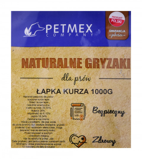 PETMEX Kuřecí tlapky pro psy - 1 kg - Fotogalerie 2