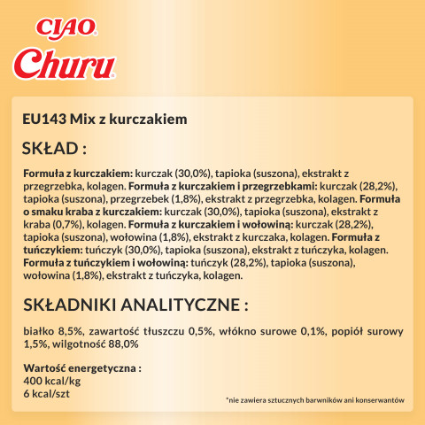 INABA Churu Variety box Chicken - pamlsek pro kočky - 40 x 14g - Fotogalerie 2