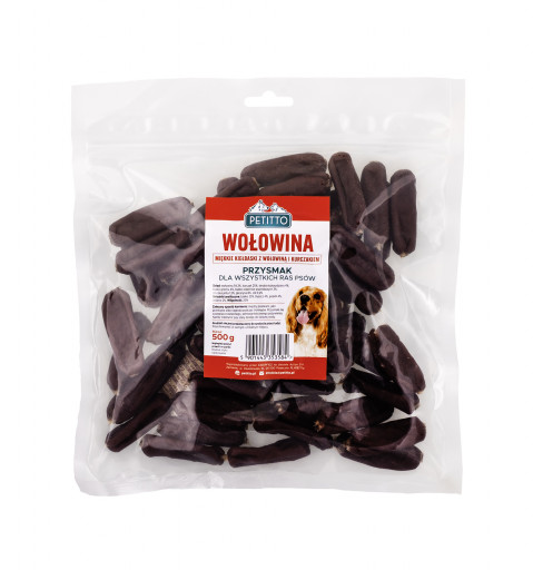 PETITTO Soft beef sausages - pamlsek pro psa - 500g - Fotogalerie 1