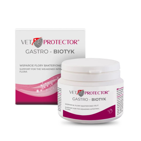 JM SANTE Vet Protector Gastro - Biotyk - multibiotik pro psy a kočky – 60 g - Fotogalerie 1