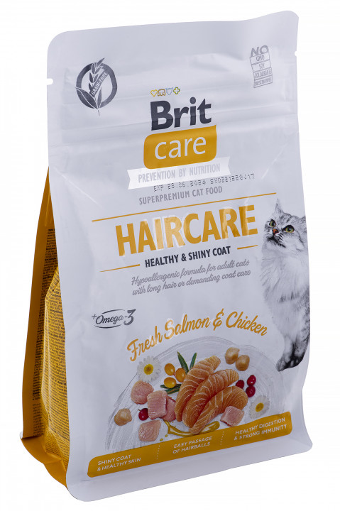 BRIT Care Grain Free Haircare Healthy & Shiny Coat - suché krmivo pro kočky - 400 g - Fotogalerie 2
