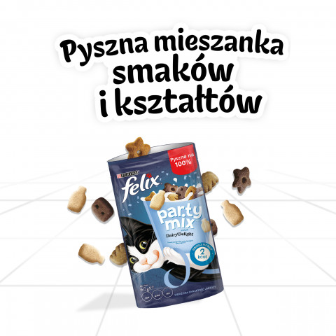 FELIX Party Mix Dairy Delight - pamlsek pro kočky - 60g - Fotogalerie 7