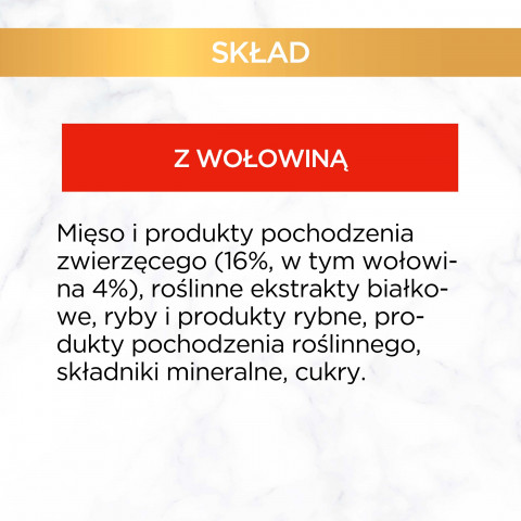 GOURMET Gold Sauce Delight Hovězí - mokré krmivo pro kočky - 85 g - Fotogalerie 3