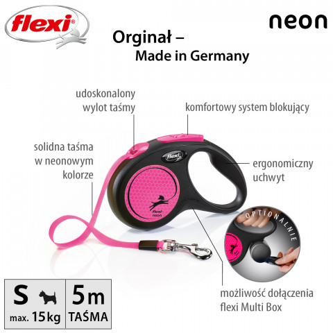 Flexi New Neon S 5 m Zatahovací vodítko - Fotogalerie 6