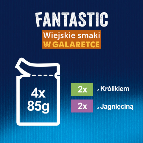 Felix Fantastic králík, jehněčí - mokré krmivo pro kočky 340g (4x 85g) - Fotogalerie 9