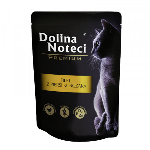 DOLINA NOTECI Premium Chicken Breast Fillet - vlhké krmivo pro kočky - 85 g - Fotogalerie 1