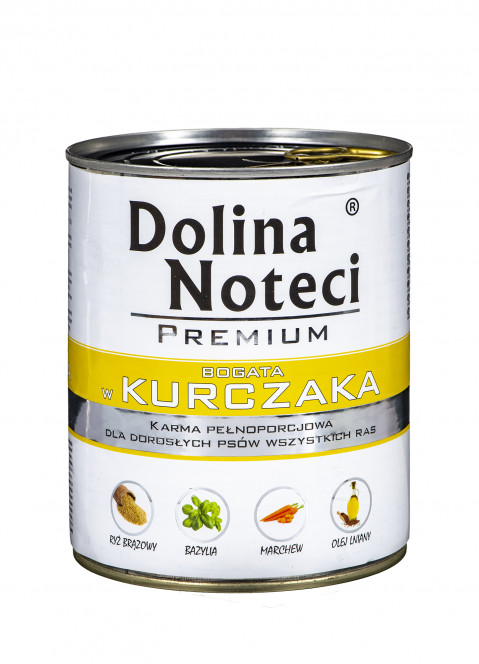 DOLINA NOTECI Premium Rich in chicken - Mokré krmivo pro psy - 800 g - Fotogalerie 1