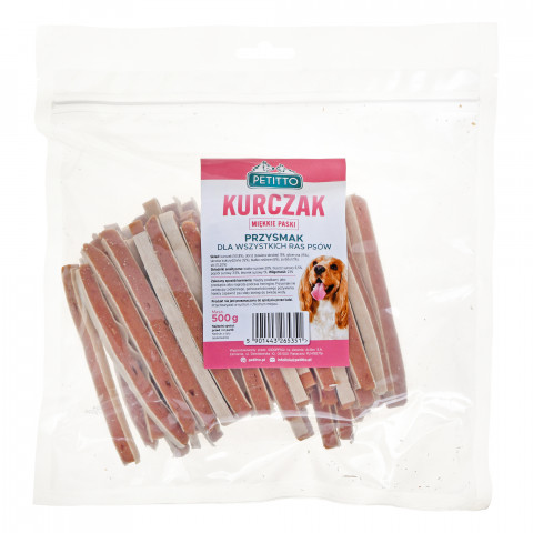 PETITTO Měkké kuřecí nudličky - pochoutka pro psy - 500 g - Fotogalerie 2