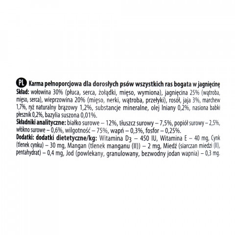 DOLINA NOTECI Premium Bohaté na jehněčí maso - vlhké krmivo pro psy - 400 g - Fotogalerie 3