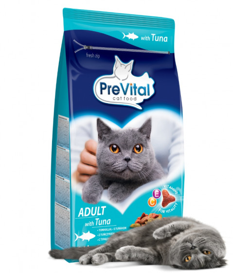 PREVITAL Adult Tuna - suché krmivo pro kočky - 1,4kg - Fotogalerie 2