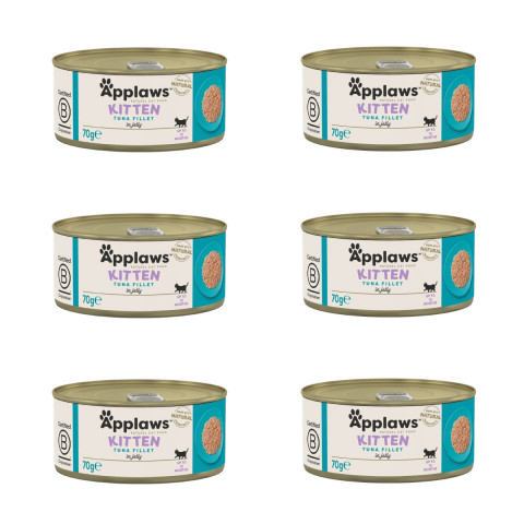 APPLAWS Kitten Tuna fillet in jelly - mokré krmivo pro kočky - 6x70g - Fotogalerie 1