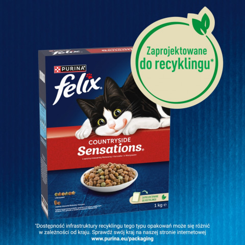 PURINA Felix Countryside Sensations - suché krmivo pro kočky - 1kg - Fotogalerie 3
