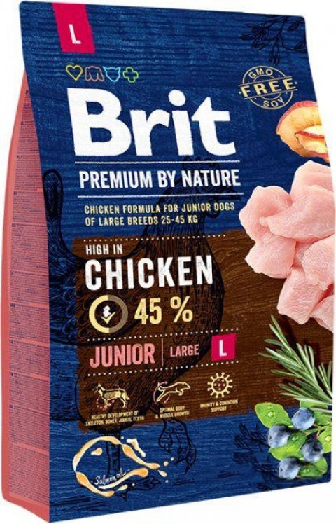 BRIT Premium by Nature Junior Large Chicken - suché krmivo pro psy - 3 kg - Fotogalerie 1