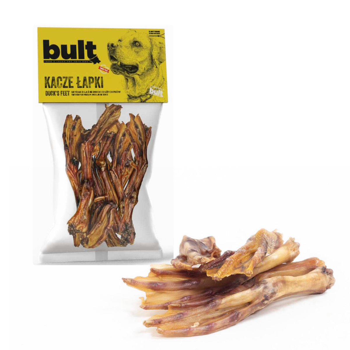 BULT Kachní tlapky pro psy - 100g - foto 1