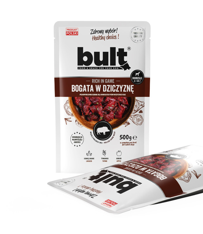 BULT mleté maso bohaté na zvěřinu - vlhké krmivo pro psy - 6x500g - foto 1