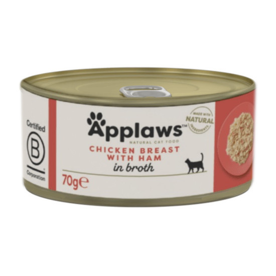 APPLAWS Chicken Selection in Broth - mokré krmivo pro kočky - 12x70g - foto 5